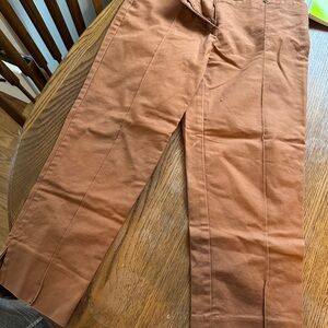 Ellen Tracy Men's Burnt Orange Straight-Leg Chinos